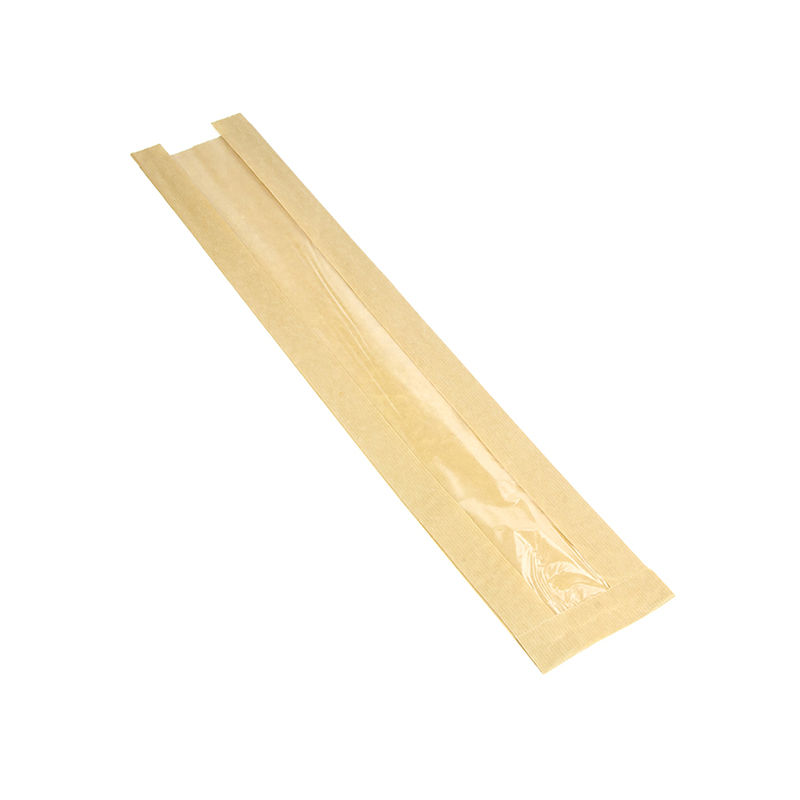 товар Бумажный пакет с плоским дном, 110(окно-45)*50*590 мм, крафт БУН V2-1032