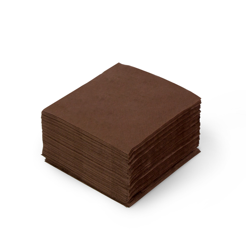 Бумажные салфетки "Gratias" коричневые, 1-слойные, 240*240 мм