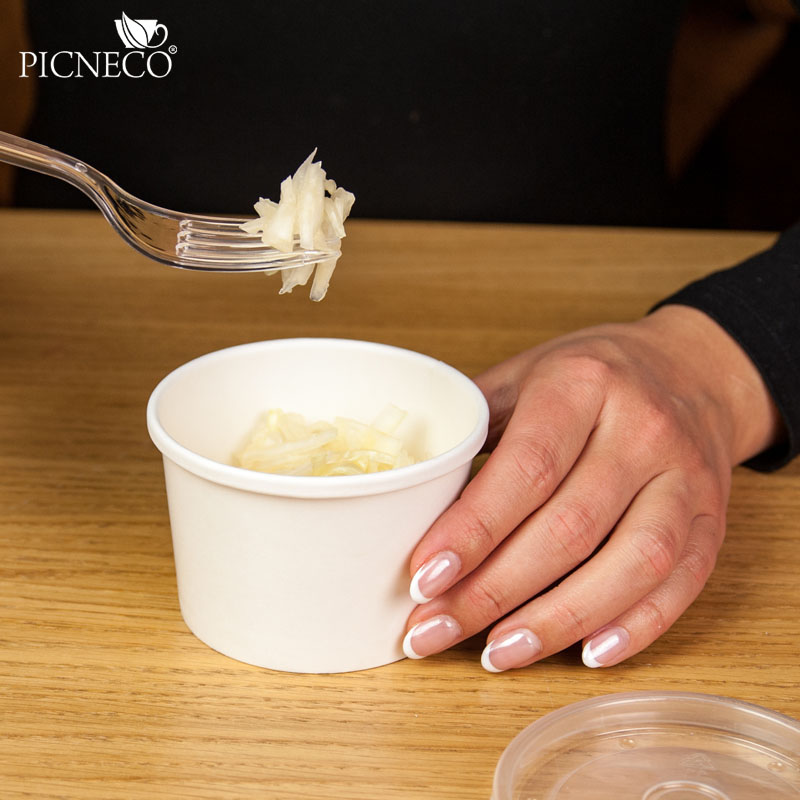 товар Одноразовая супница с бумажной крышкой белая, 230 мл (макс. 250 мл) BK121