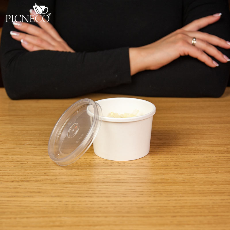 товар Одноразовая супница с бумажной крышкой белая, 230 мл (макс. 250 мл) BK121