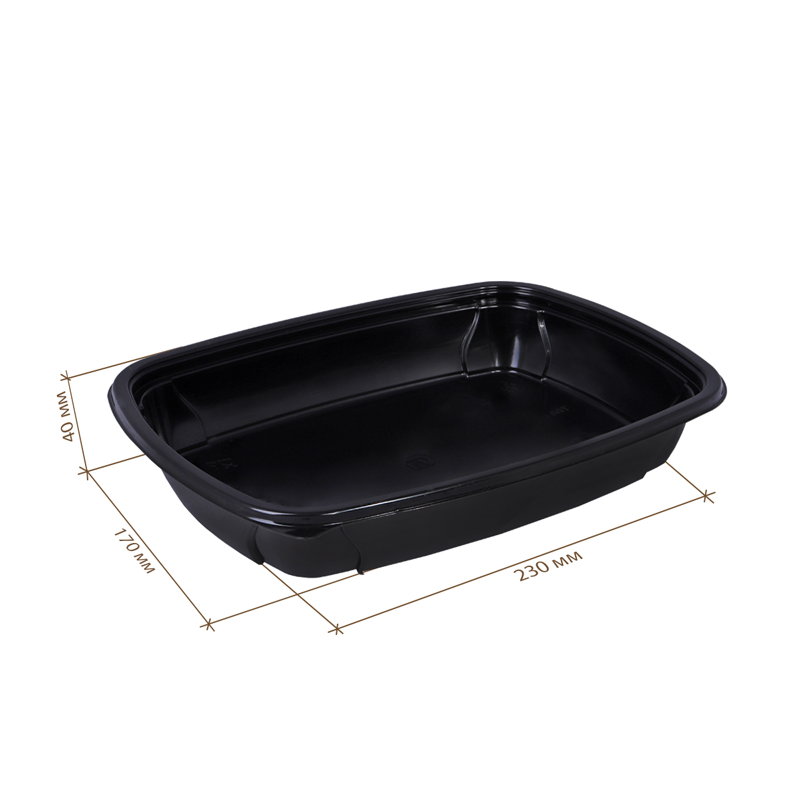 товар Контейнер РР, черный, 230*170*37, 700мл, серия К-230 PLB23070