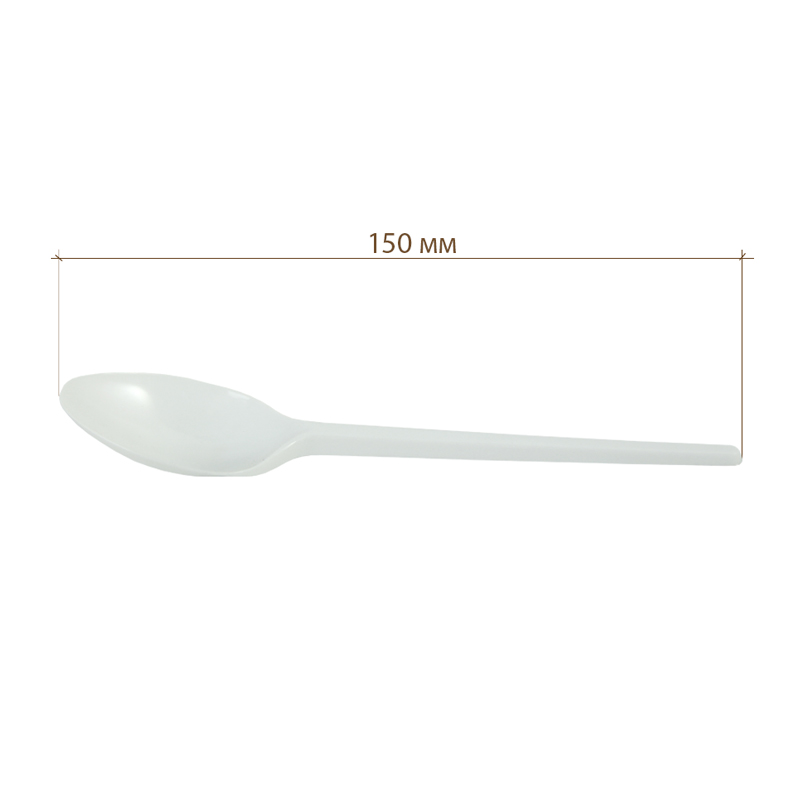 товар Ложка столовая эконом 150 мм, белая SPP601W