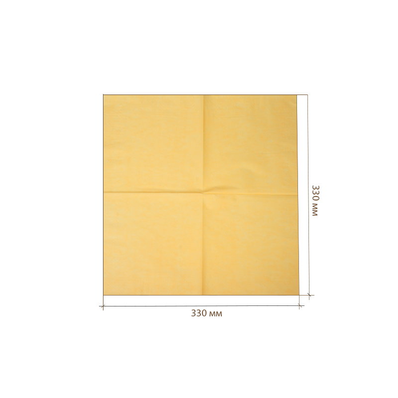 товар Бумажные салфетки "Папирус", желтые, 2-слойные, 330*330 мм SL233J