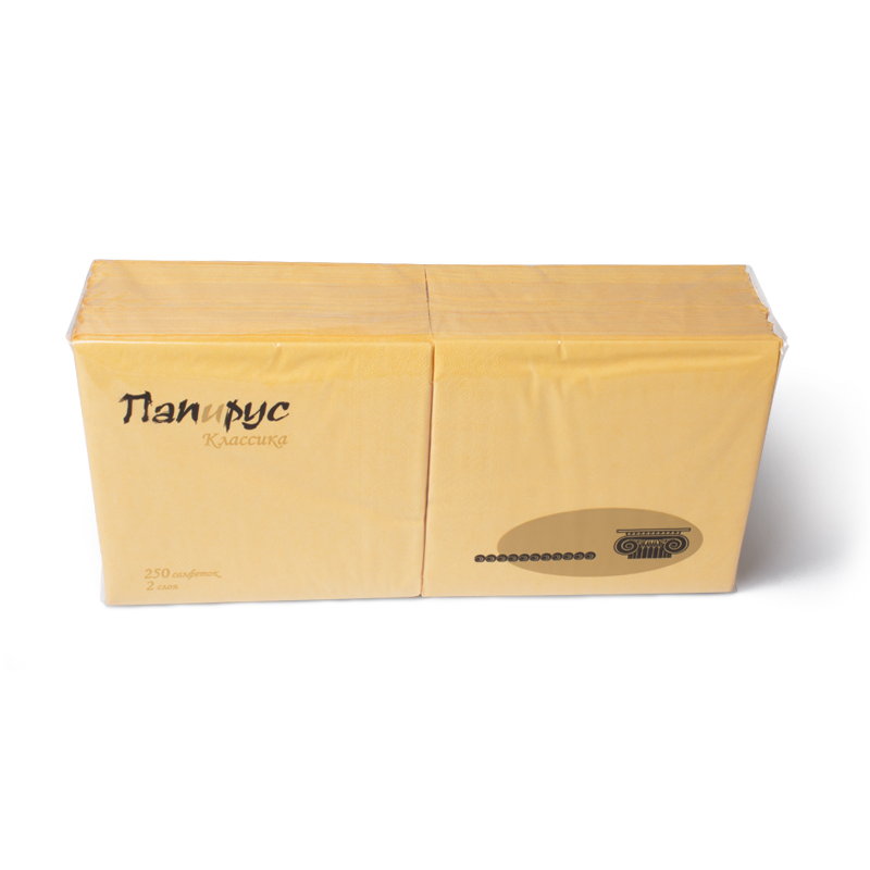 товар Бумажные салфетки "Папирус", желтые, 2-слойные, 330*330 мм SL233J