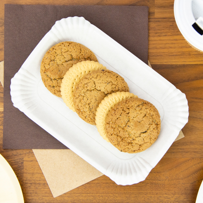 товар Одноразовая прямоугольная тарелка, 193*133*16 мм, белая BP002