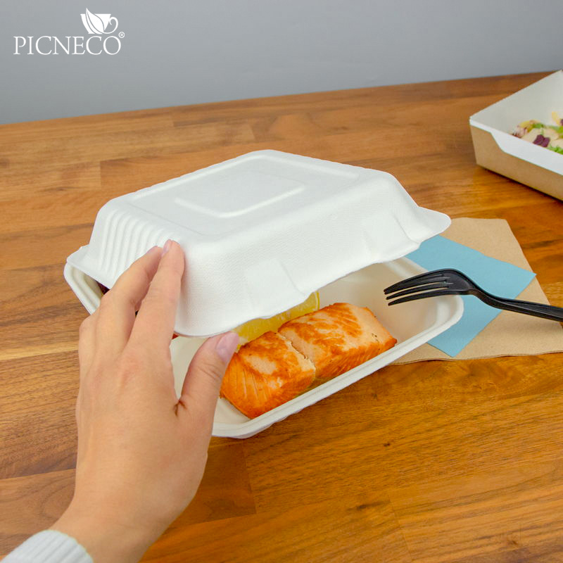 товар Секционный ланч-бокс, 3 секции, белый, 205*225*35 мм LB036