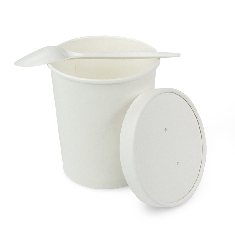 товар Одноразовая супница с бумажной крышкой белая, 1000 мл BK191