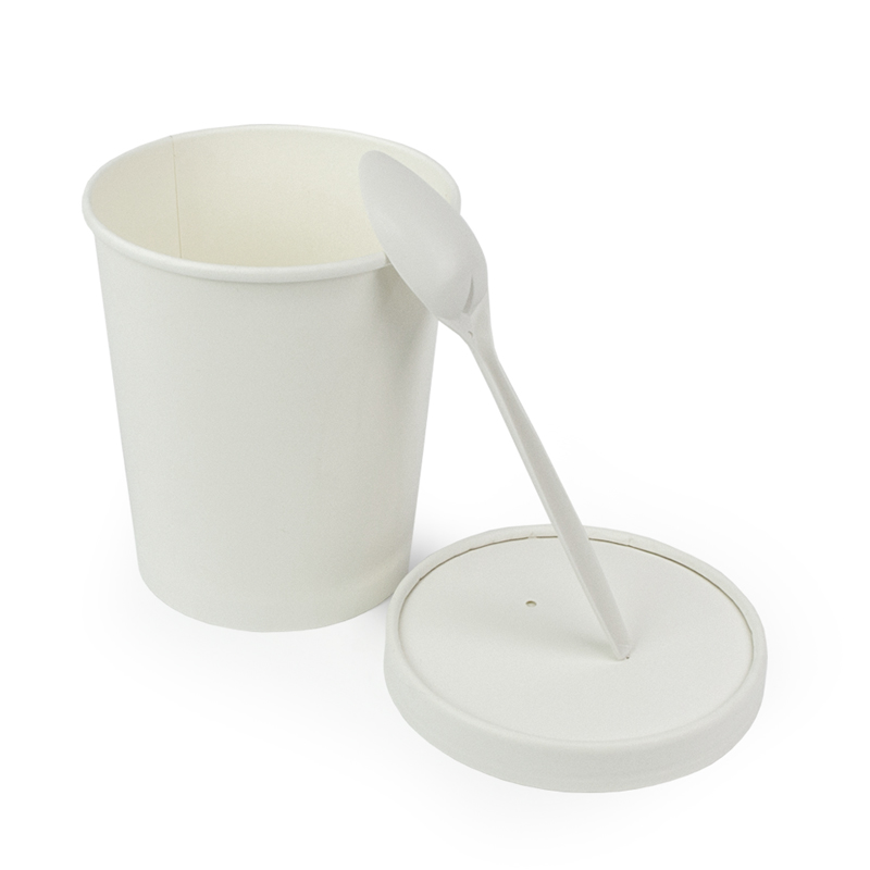 товар Одноразовая супница с бумажной крышкой белая, 1000 мл BK191