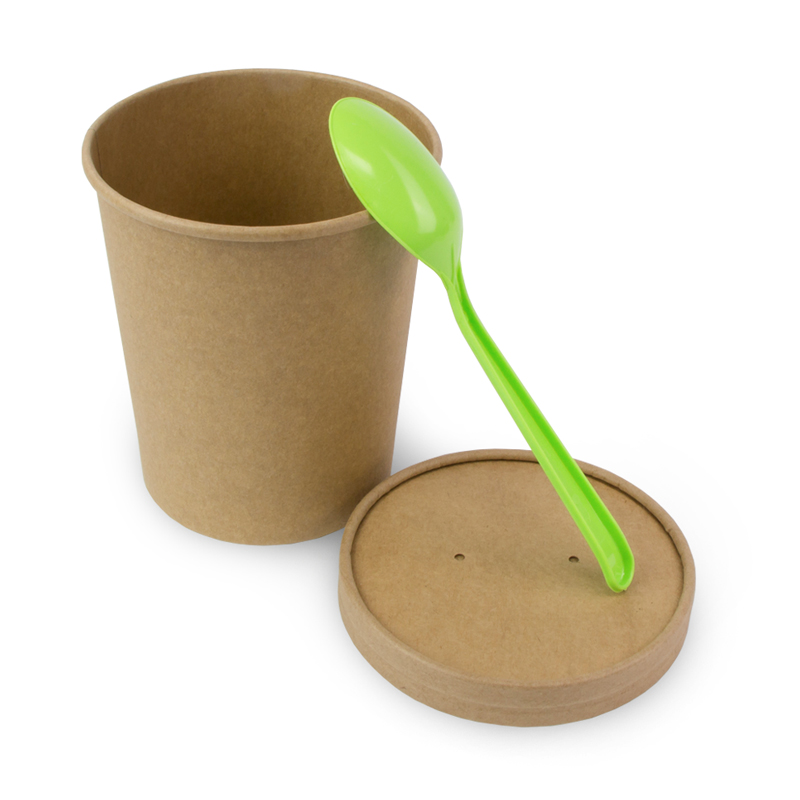 товар Одноразовая супница крфт с бумажной крышкой, 1000 мл BK074