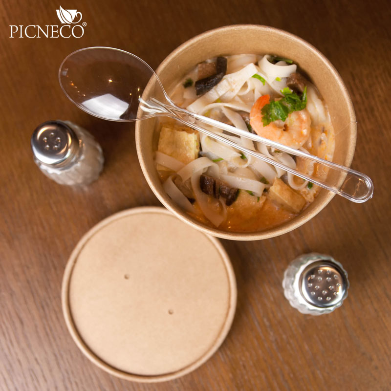 товар Одноразовая супница крфт с бумажной крышкой, 1000 мл BK074