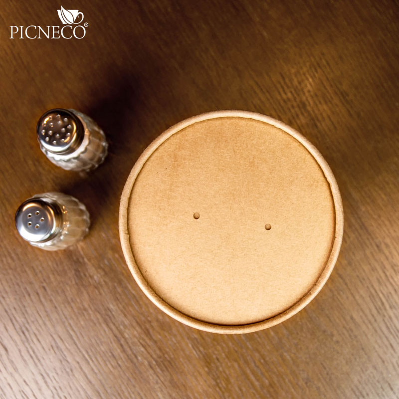 товар Одноразовая супница крфт с бумажной крышкой, 1000 мл BK074