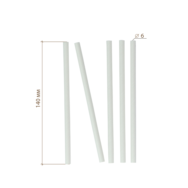 товар Трубочки для коктейлей "Белоснежная" 140*6 мм TB029BAR