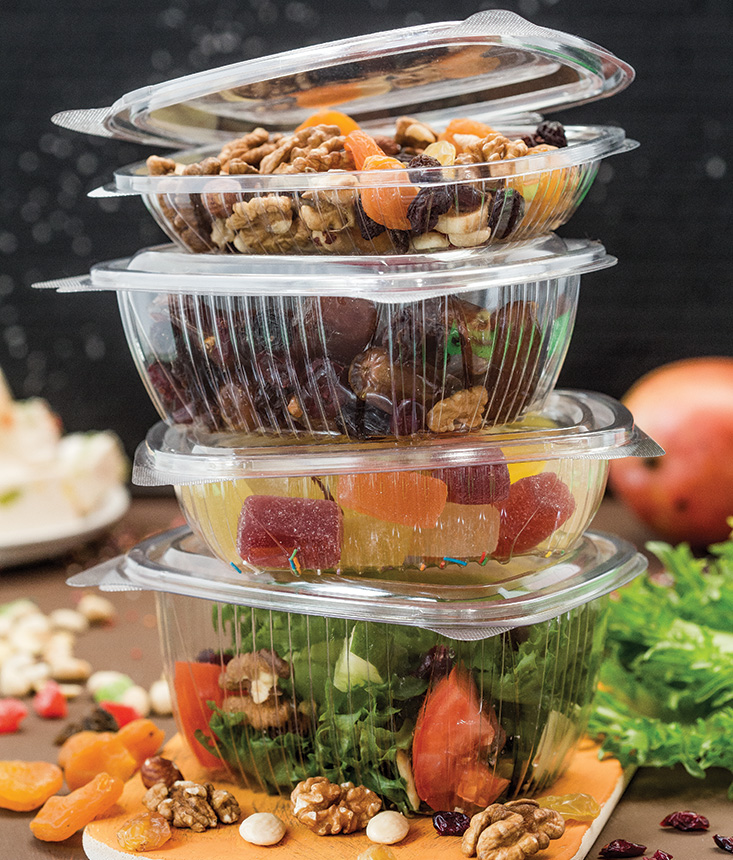 товар Контейнер c крышкой ПЭТ, 156*129мм, 350 мл, СпК-156 PK15635