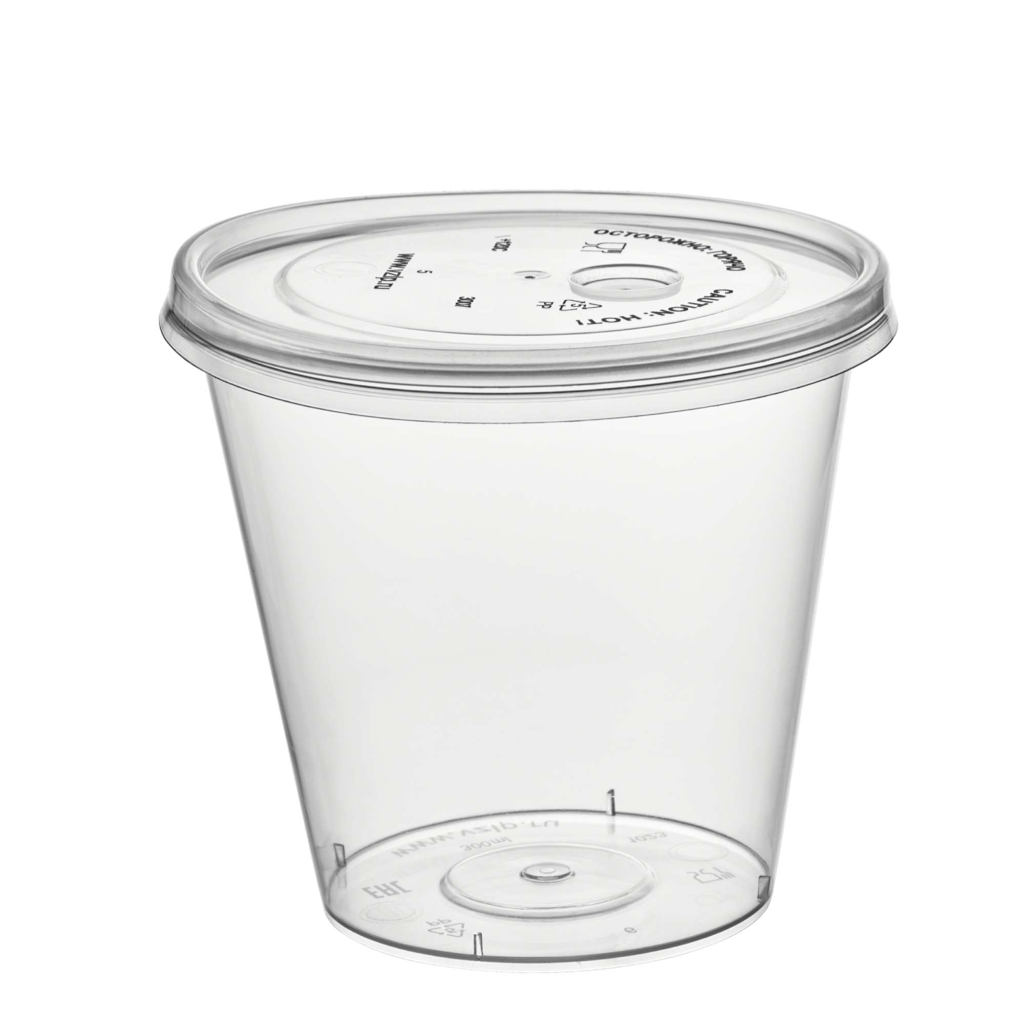 товар Прозрачная плоская крышка для стакана bubble cup 90 мм KRP390