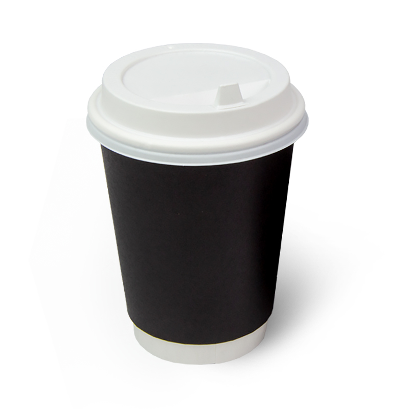 товар Бумажный двухслойный стакан 350 мл черный STDC035