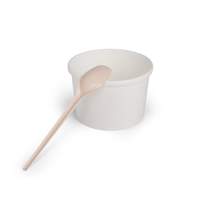 товар Пластиковая одноразовая бежевая чайная ложка ПРЕМИУМ, 130 мм SPP204B