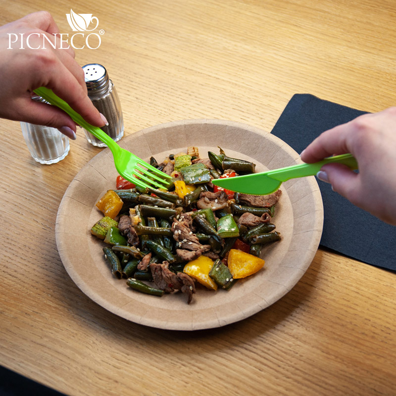 товар Пластиковый одноразовый салатовый нож ПРЕМИУМ, 180 мм SPP203G