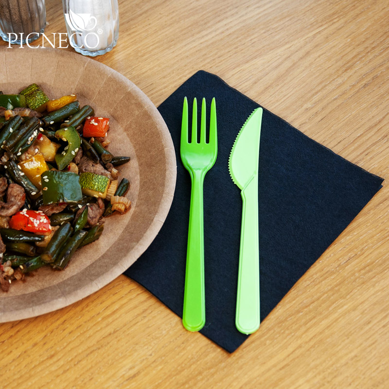 товар Пластиковый одноразовый салатовый нож ПРЕМИУМ, 180 мм SPP203G