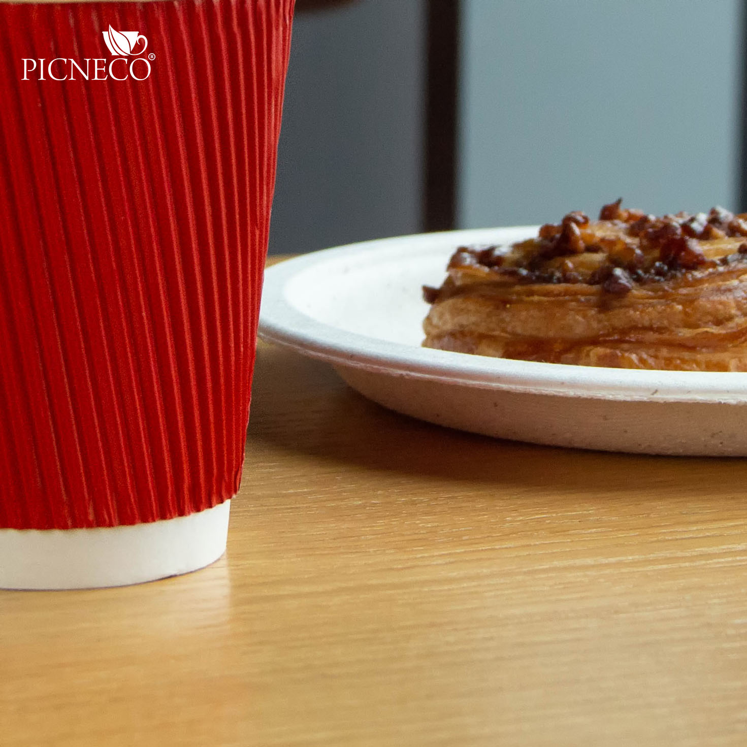 товар Гофрированный бумажный стакан 250 мл, красный STG025R