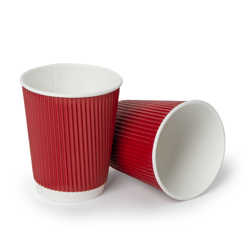 товар Гофрированный бумажный стакан 250 мл, красный STG025R