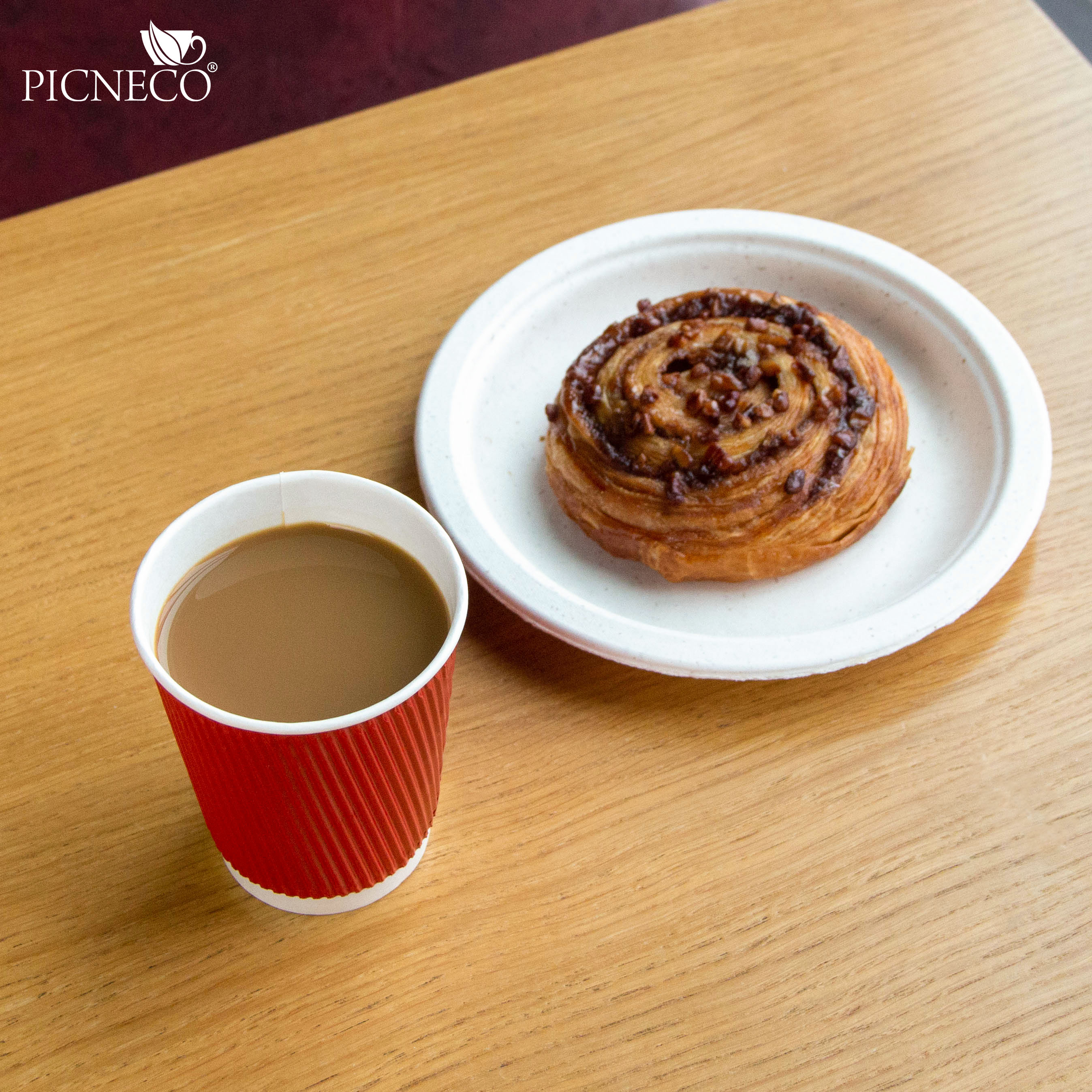 товар Гофрированный бумажный стакан 250 мл, красный STG025R