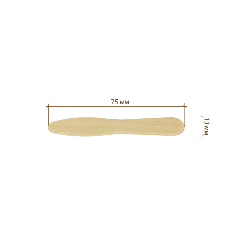 Палочка дегустационная, 75 мм деревянная