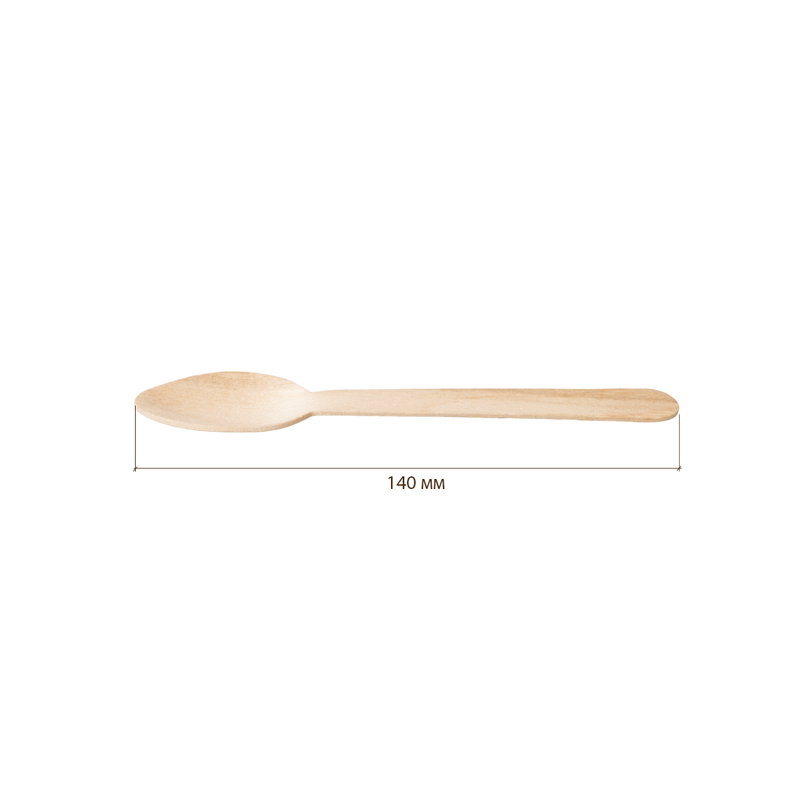 товар Одноразовая деревянная ложка 140 мм DP140