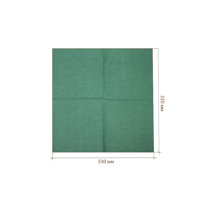 товар Бумажные салфетки "Gratias", зеленые, 2-слойные, 330*330 мм SL233Z