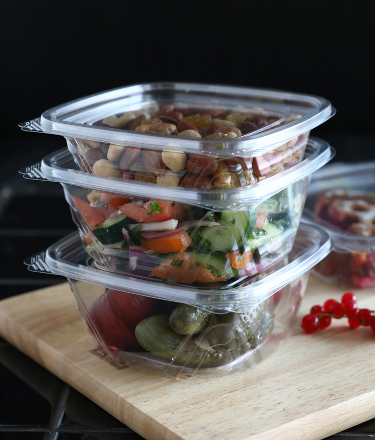 товар Контейнер c крышкой ПЭТ, 137*142мм, 375 мл, СпК-135 PK13537