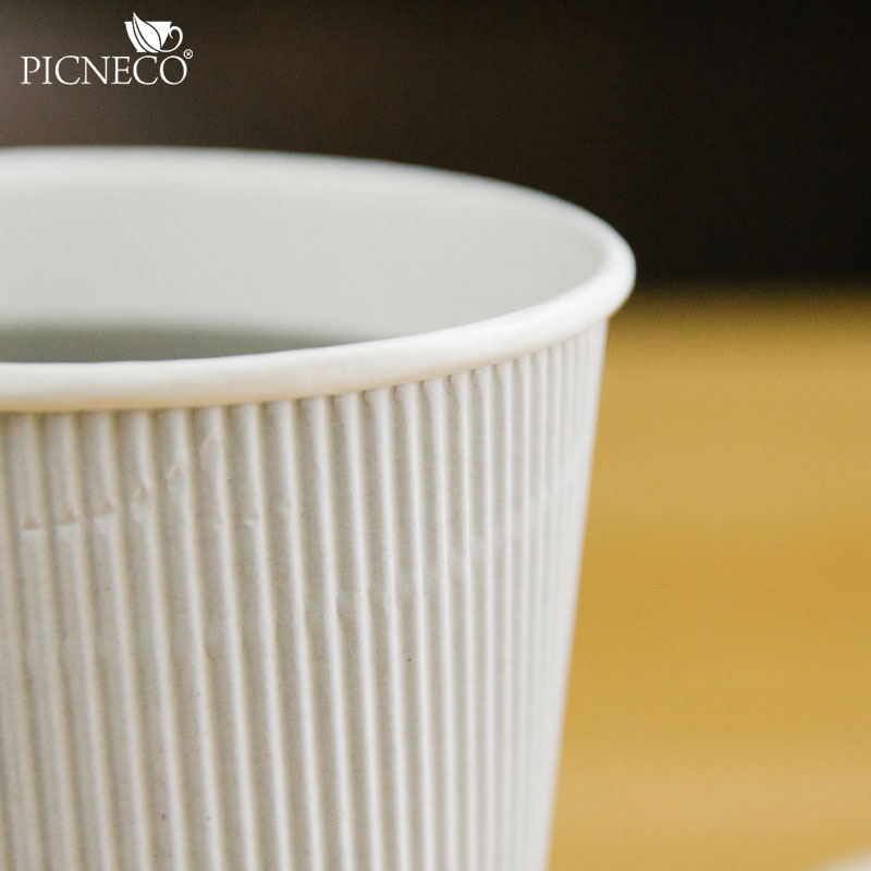 товар Бумажный гофрированный стакан, белый, 400 мл (макс. 450 мл) STG145B