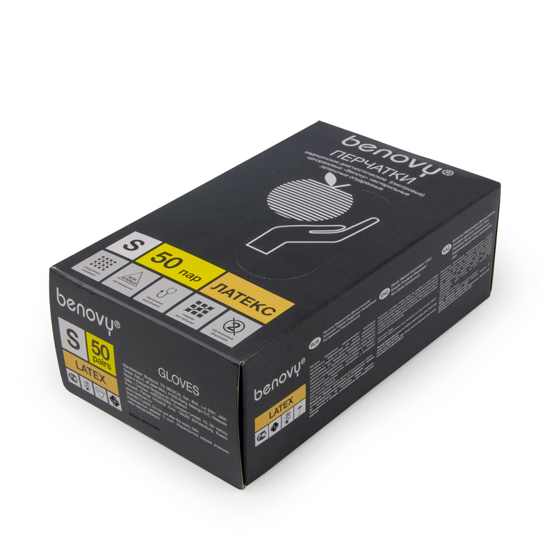 товар Одноразовые латексные опудренные перчатки, размер S PEL001S