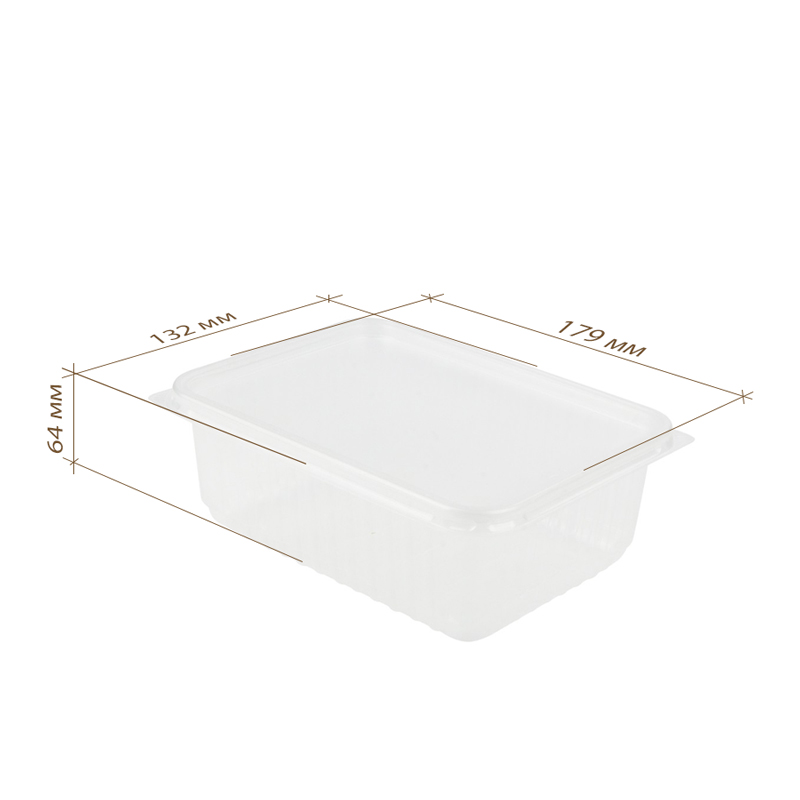 товар Контейнер универсальный PP, прозрачный, 179*132*64 мм, 1000 мл, серия К-179 V4-0014