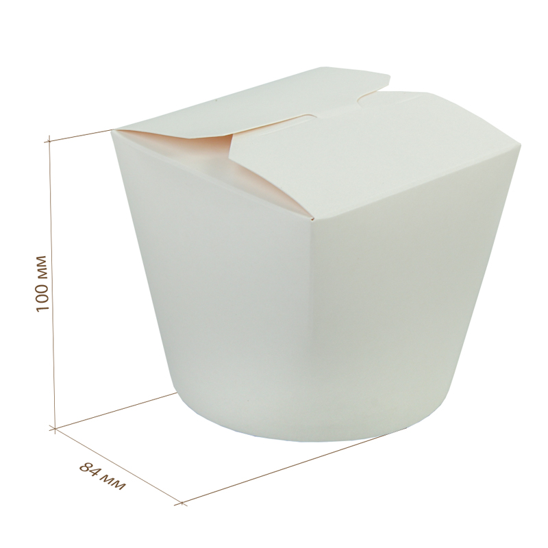 товар Коробка для лапши с круглым дном 500 мл белая BK101