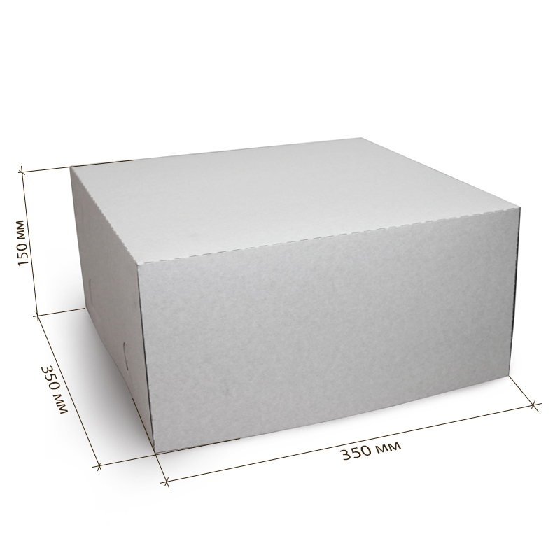 Коробка для торта, 350*350*150 мм, белая