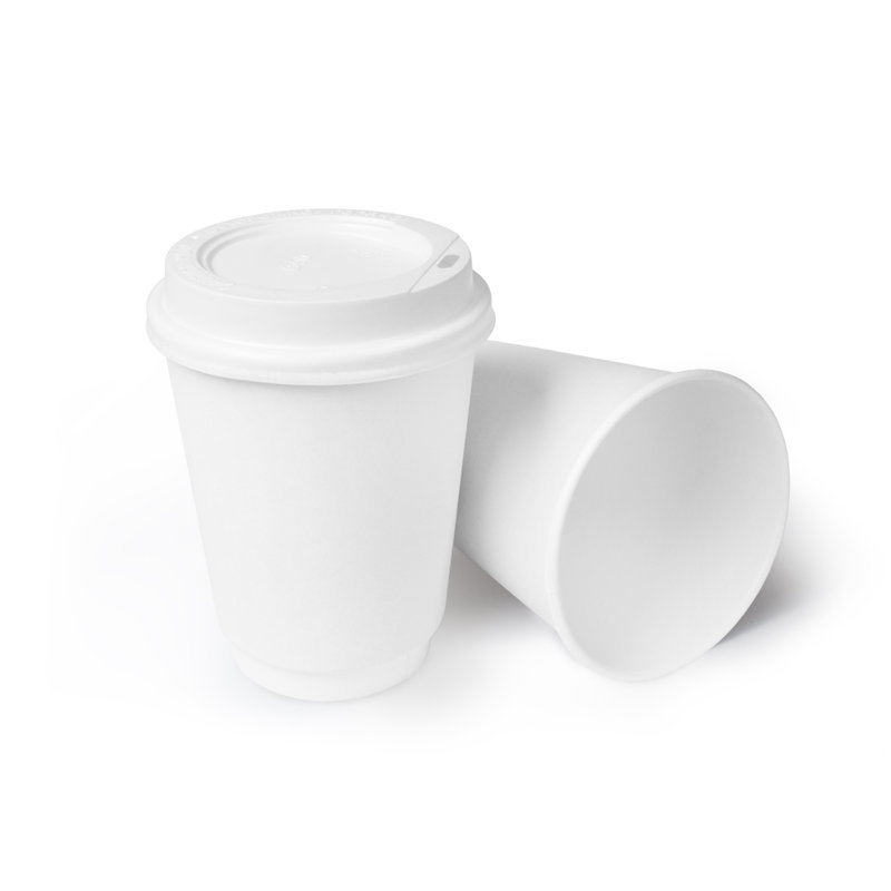 товар Бумажный стакан двухслойный белый 350 мл STDW036