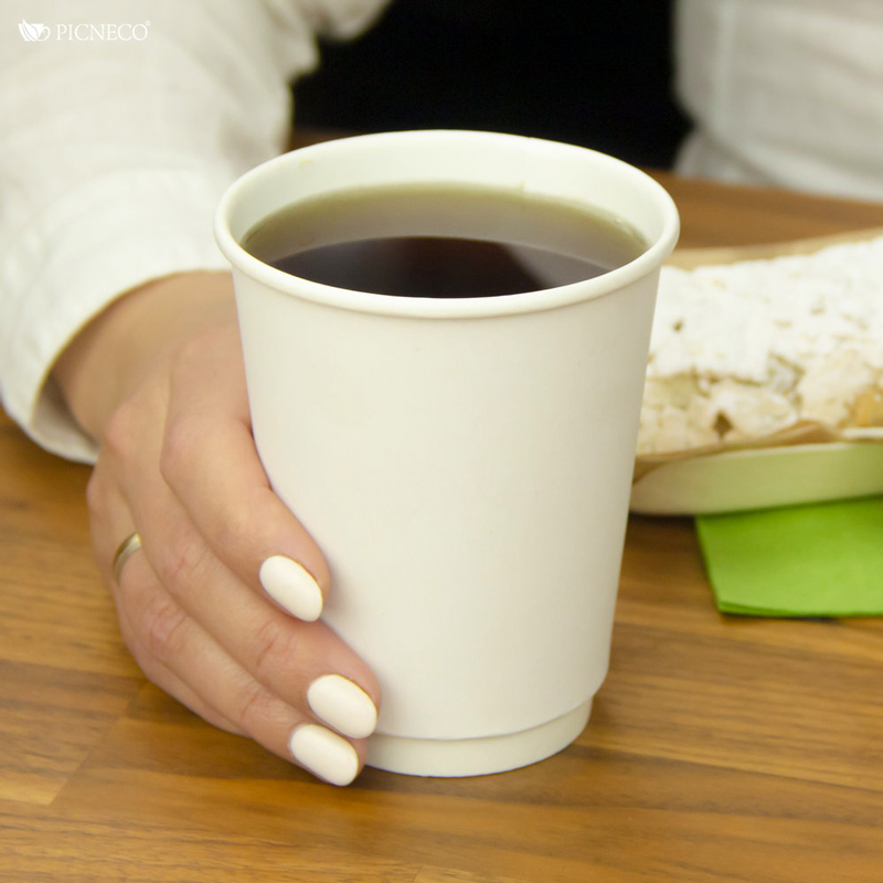 товар Бумажный стакан двухслойный белый 350 мл STDW036