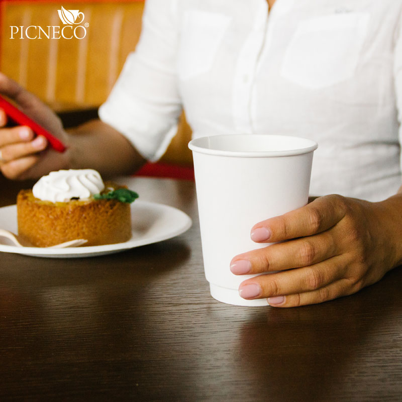 товар Бумажный стакан двухслойный белый 350 мл STDW036