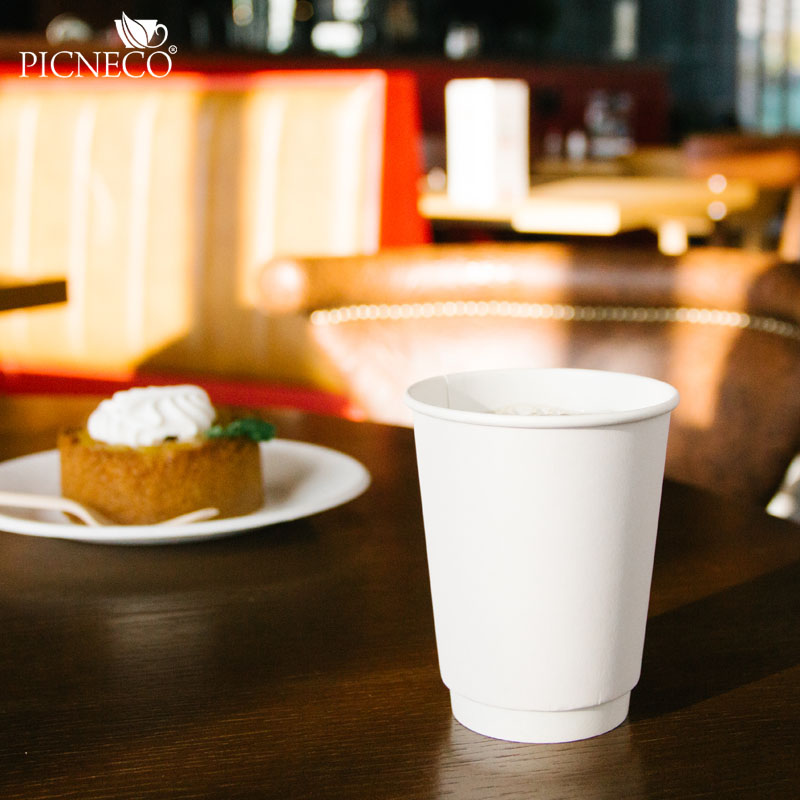 товар Бумажный стакан двухслойный белый 350 мл STDW036