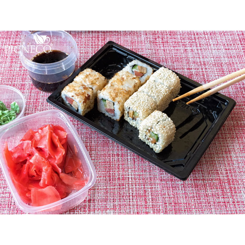 товар Контейнер [дно] для суши ПЭТ, 188*134*25 мм, серия Сп-19 PKS19