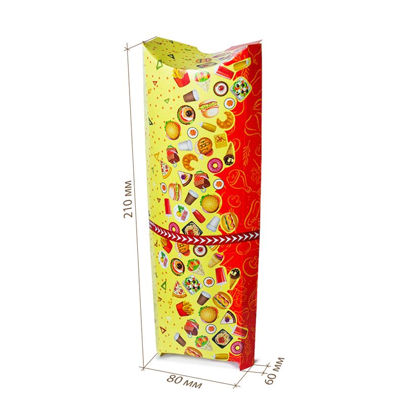 товар Упаковка под ролл, 210*80*60 мм, большая Рог изобилия BK362