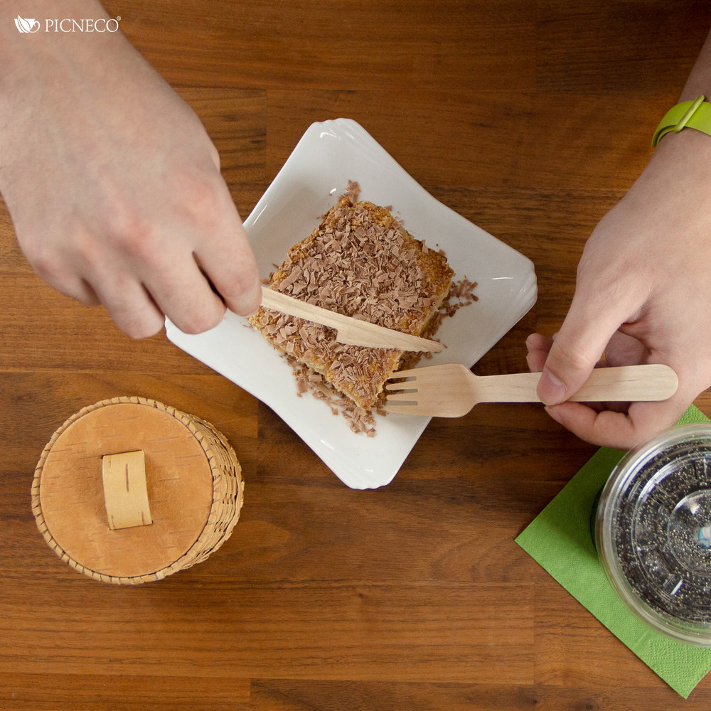 товар Вилка деревянная одноразовая 160 мм DP102