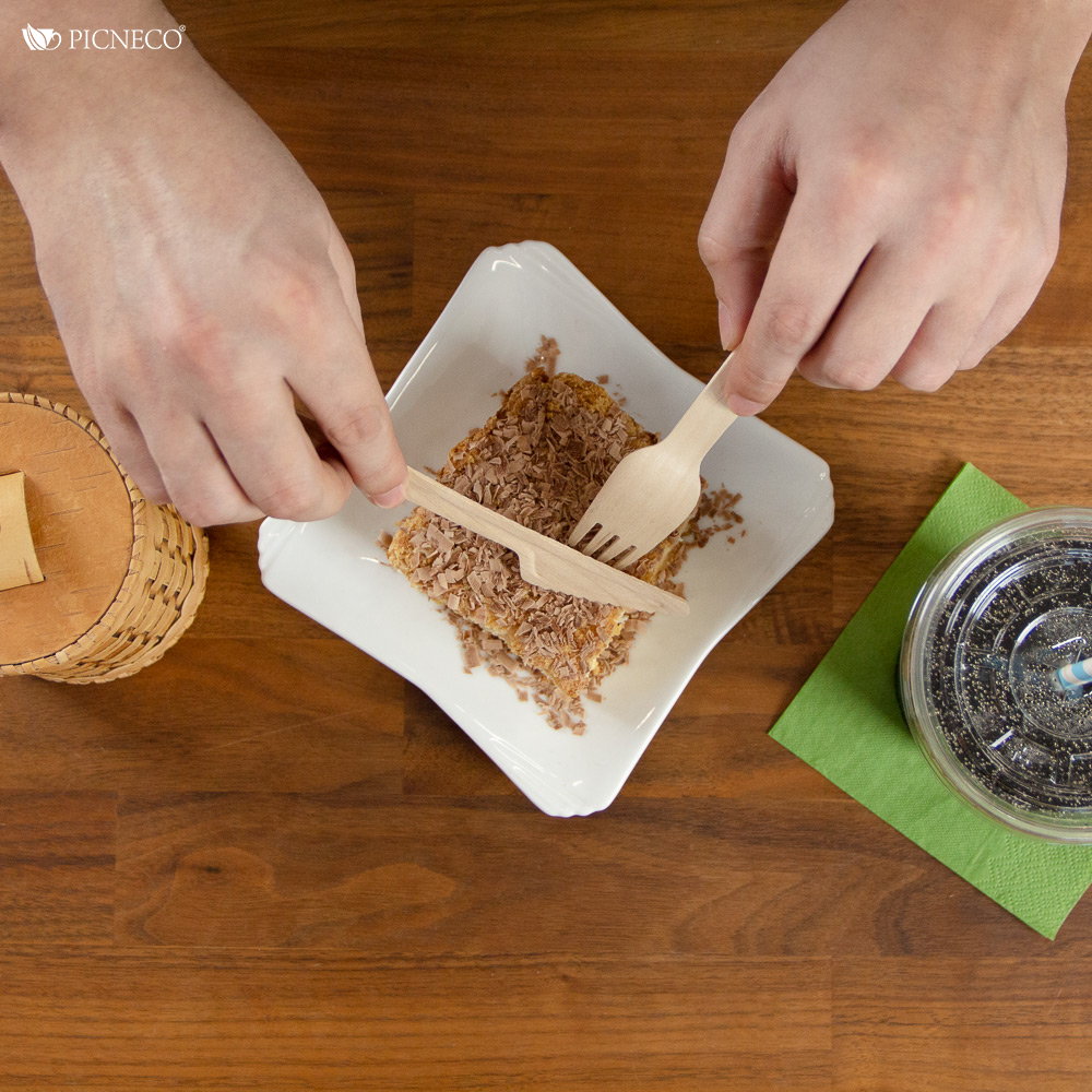 товар Вилка деревянная одноразовая 160 мм DP102