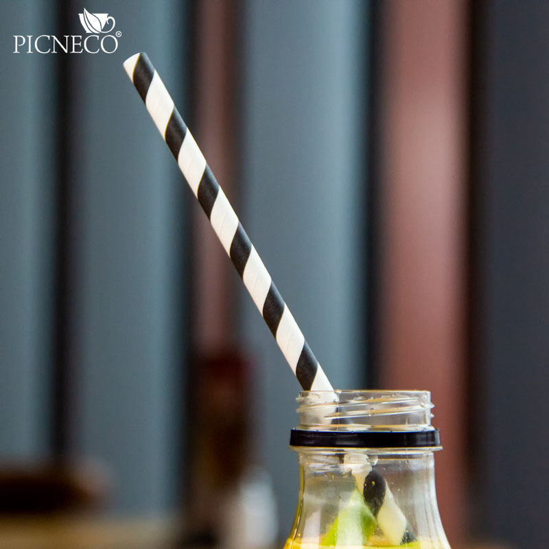 товар Бумажные трубочки Зебра 200*6 мм TB060