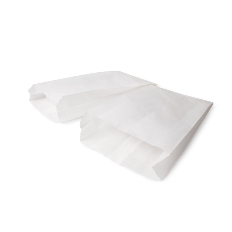 товар Бумажный пакет с плоским дном белый жиростойкий 110*35*210 мм KLD210