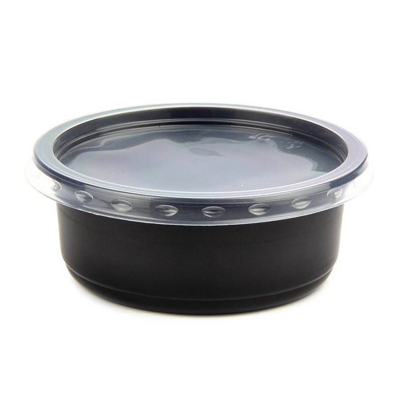 товар Контейнер круглый PP, черный, 115*43 мм, 250 мл, cерия СпК-115 V4-0027