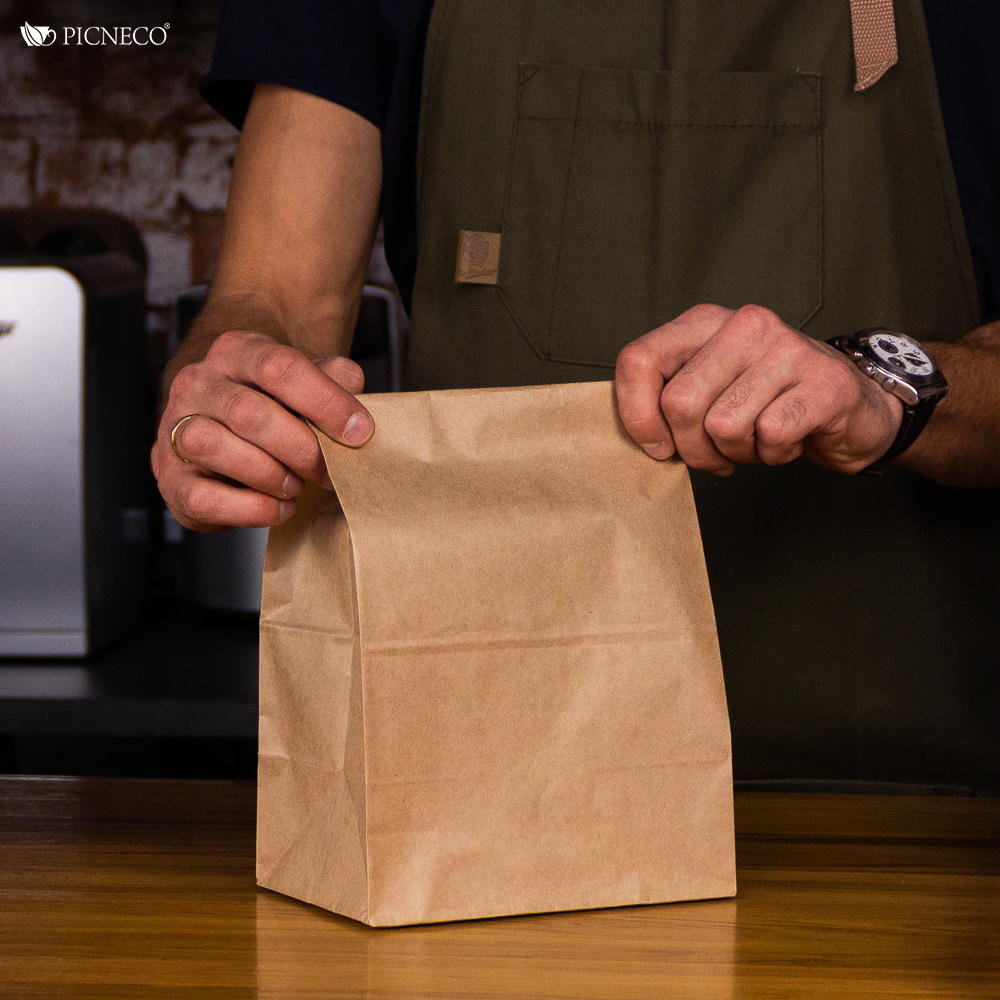 товар Крафт пакет с прямоугольным дном, 180*120*290 мм, 50 г/м KPD118