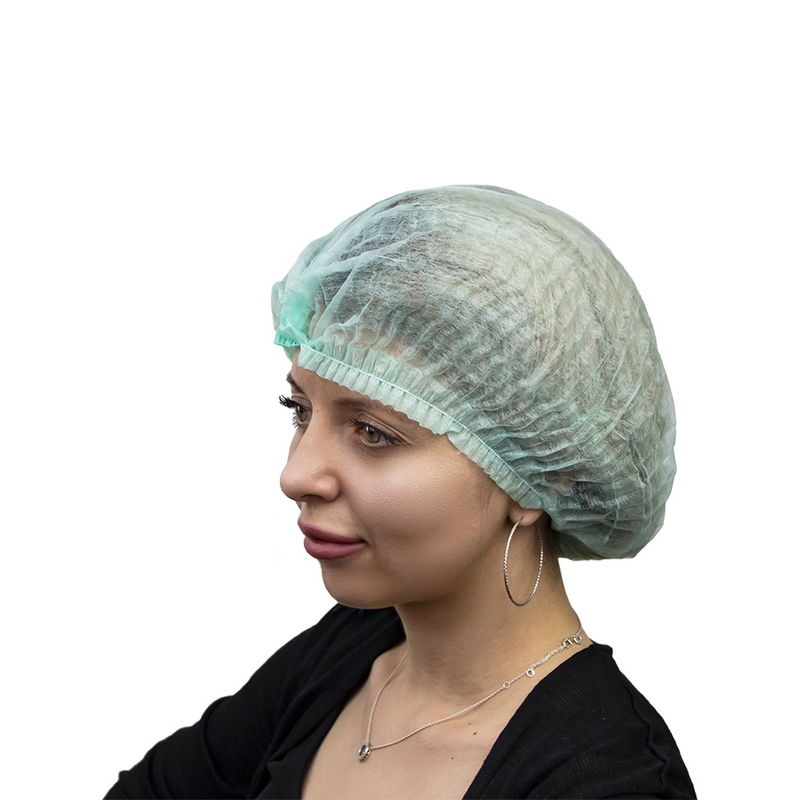 товар Шапочка одноразовая "Шарлотта", спанбонд, зеленая V8-0039