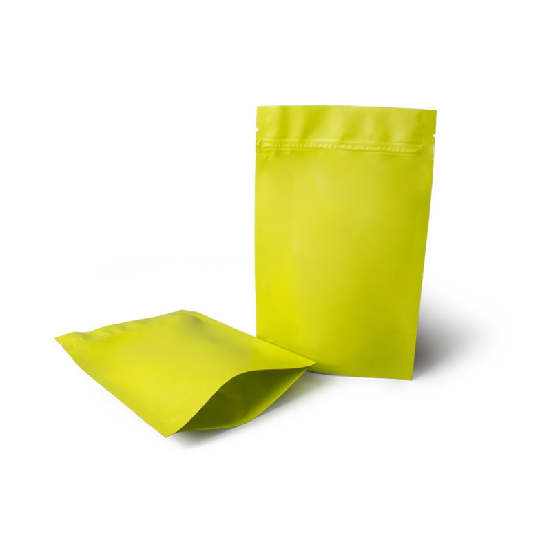 товар Крафт пакет дой пак зип лок металлизированный лаймовый матовый 135*40*200 мм ZL135Lm