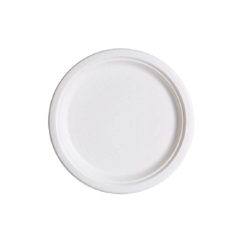 Тарелка круглая из целлюлозы, d=172 мм, белая