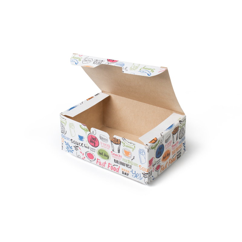 товар Упаковка для фастфуда, малая, с рисунком BK007D